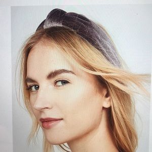 Lele Sadoughi Purple Velvet Headband